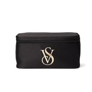 Victoria Secret Black Cosmetic Train Case Beauty Bag